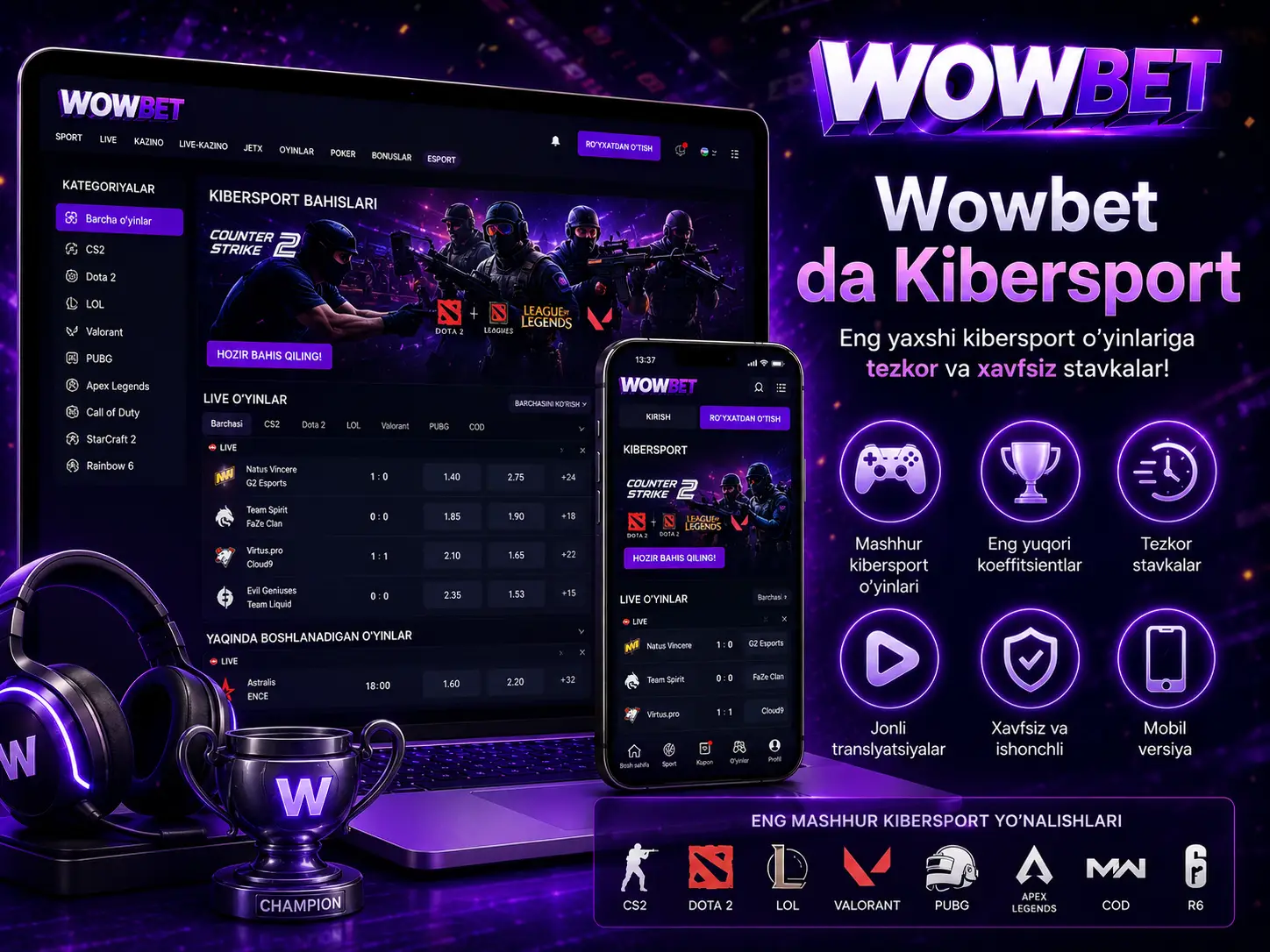 Wowbet da Kibersport