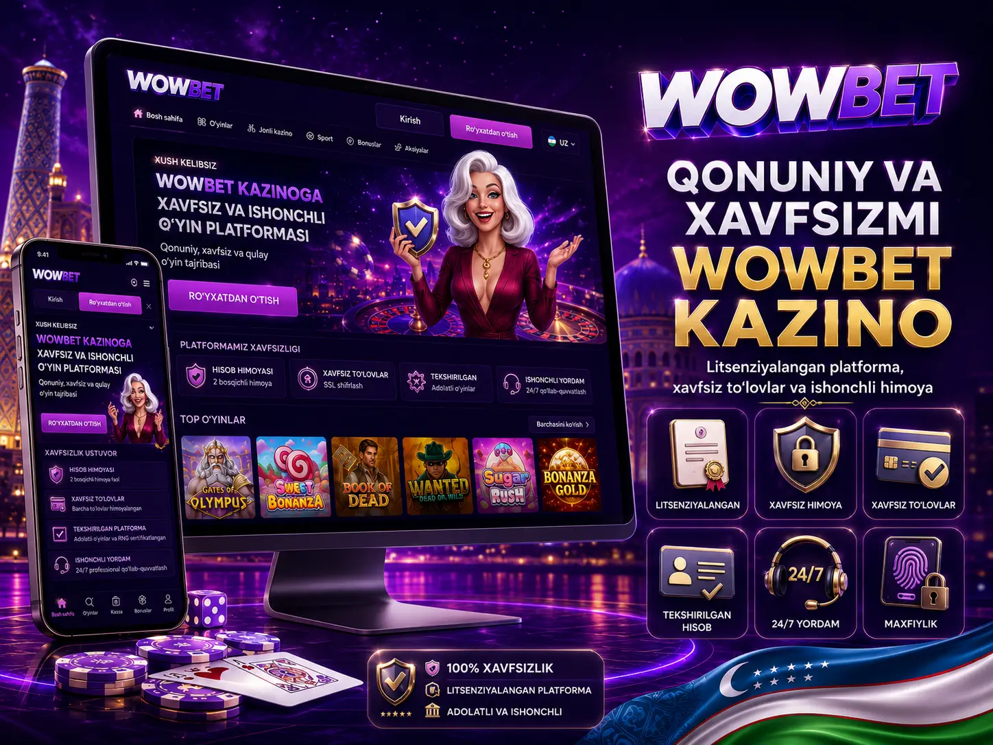 Wowbet O'zbekistonda Qonuniy va Xavfsizmi?